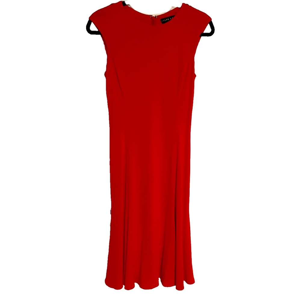 Ralph Lauren Red Midi Dress